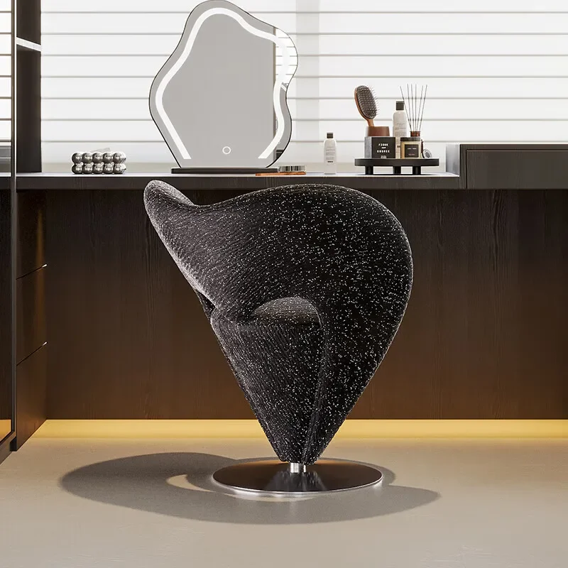 minimalist designer single sofa chair art cone starry sky makeup stool light luxury simple dresser chair