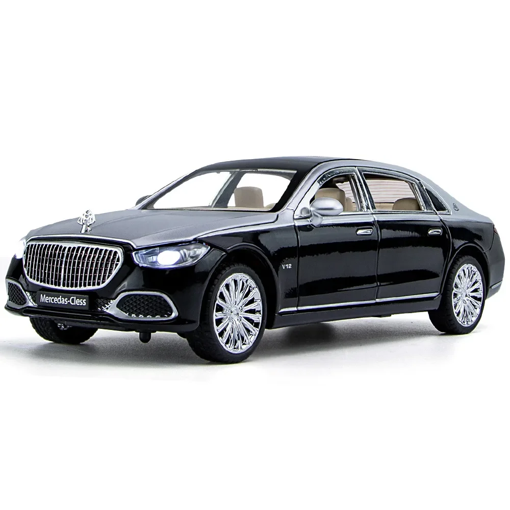 1:24 Mercedes Benz Maybach S680 hohe Simulation Druckguss Metall legierung Modell Auto Sound Licht zurückziehen Sammlung Kinder Spielzeug Geschenke