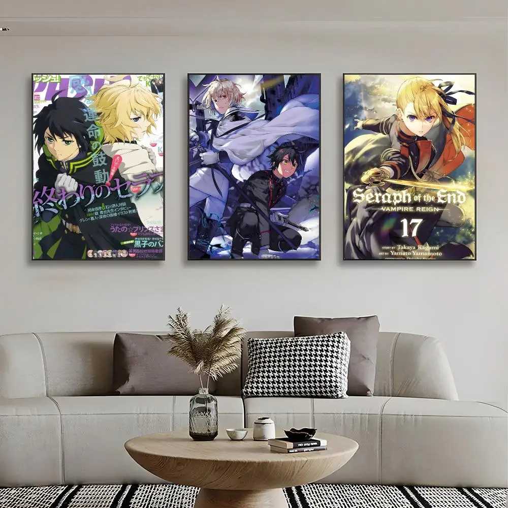 anime darkfantasy S-Seraph of the End Poster Classic Home Interior Artwork & Stylish Room Decoration