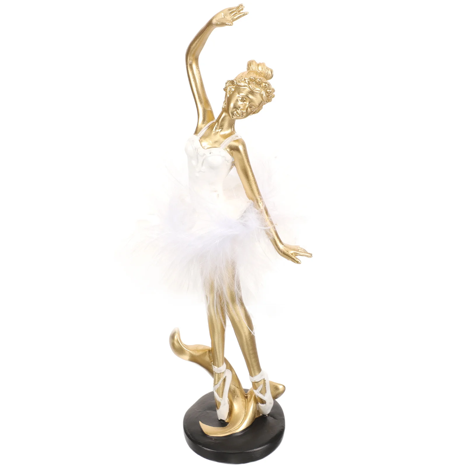 

Creative Ballet Dancer Statue Resin Desktop Ornament for Home Decor Car Interior Warm Atmosphere Gift Festival Party