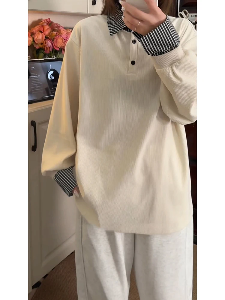 

Мужской свитшот с длинным рукавом и воротником, имитирующий двухслойность, в американском стиле, осенне-зимний, для колледжа, дизайнерский комплект