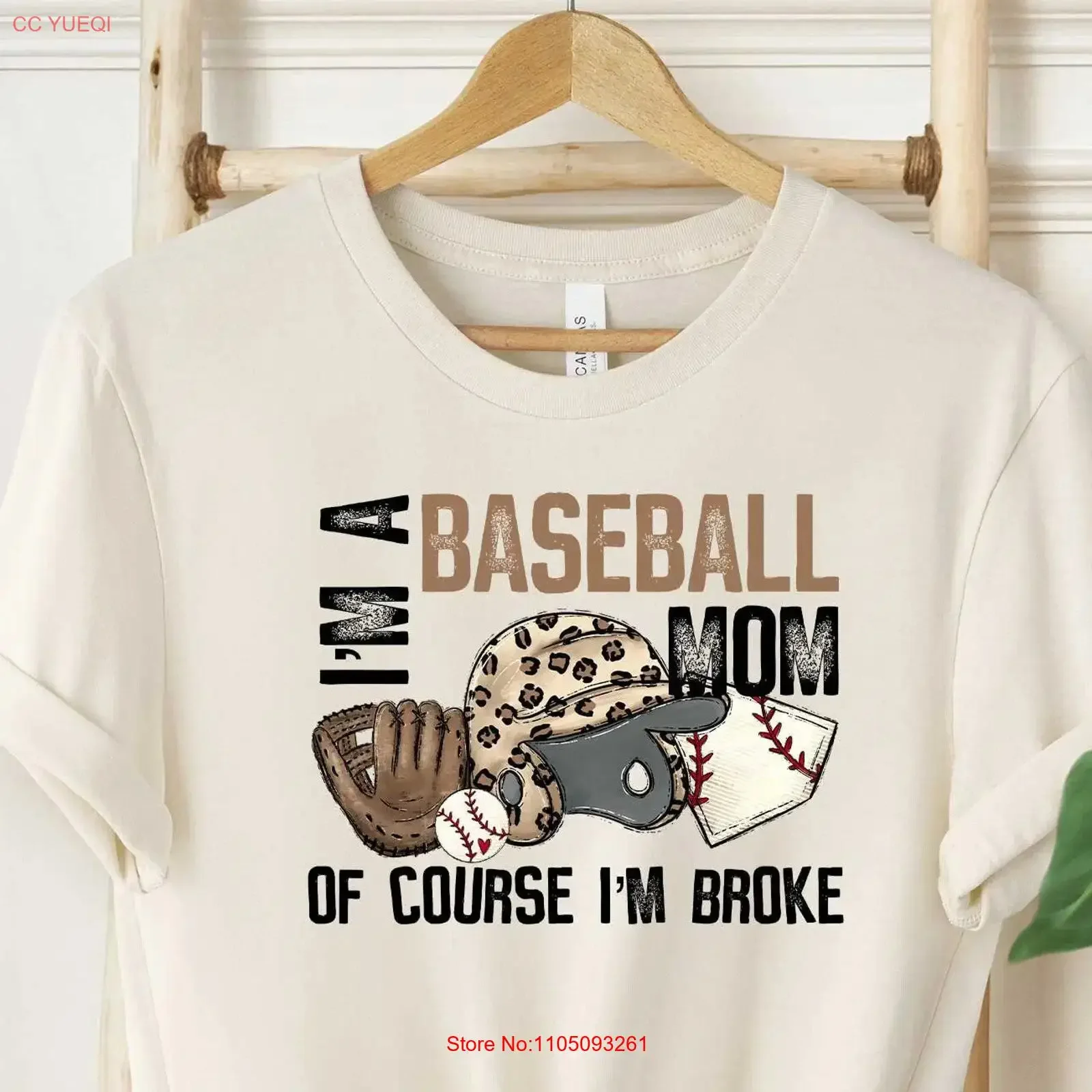 I am A Baseball Mom Of Course Broke T Shirt Mama For Women Sports Mothers Day vintage Washed Versatile Breathable Casual Soft