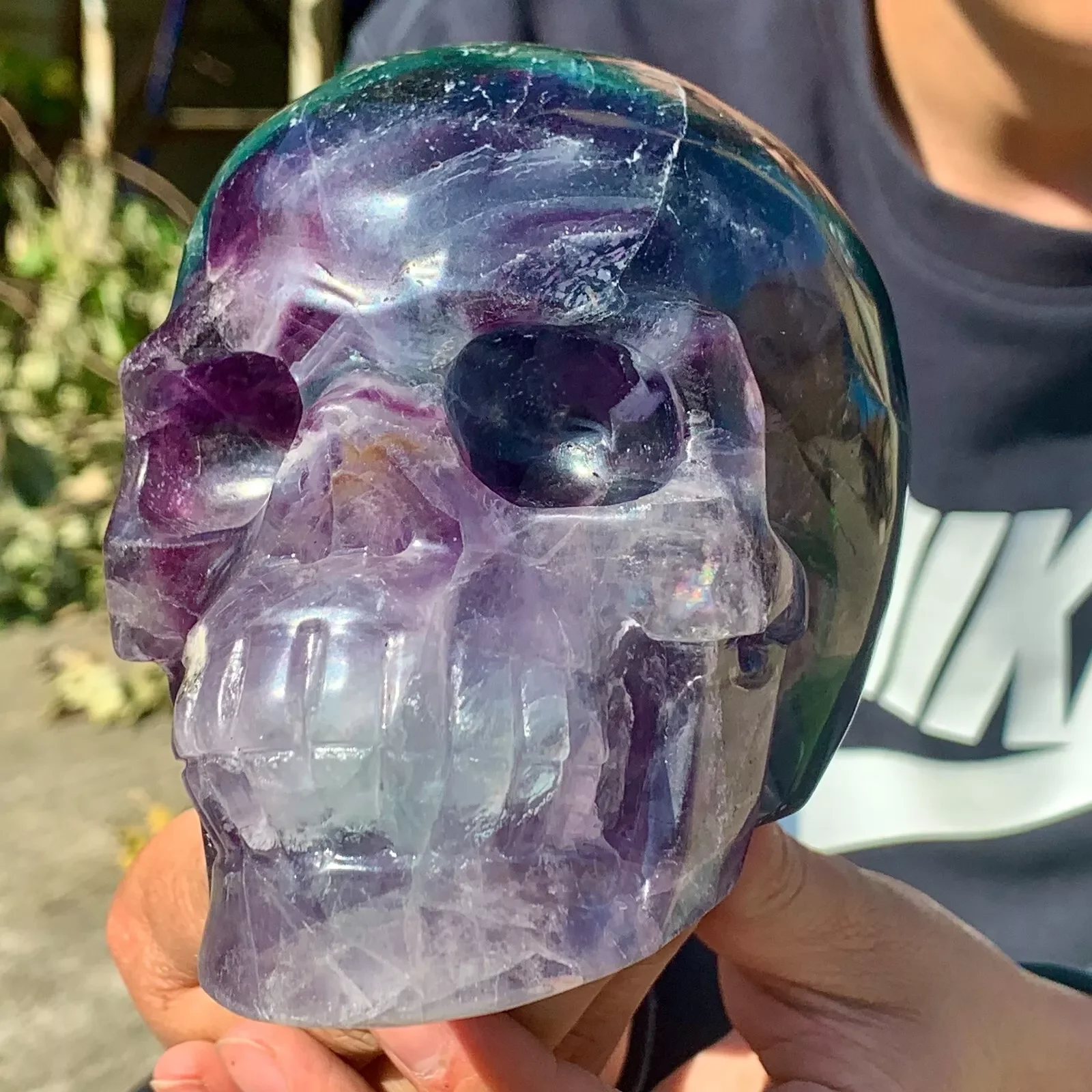 أحجار فلوريت ملونة طبيعية، منحوتة يدويًا، أحجار كريمة طاقة، مع خصائص شفاء تشي، مناسبة للديكور المنزلي، ديم