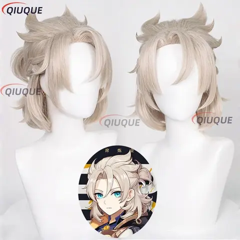 Alkemist Albedo Cosplay Genshin Imapct Kostym Peruk Skor Spel Kläder Kostym Herr Halloween Karneval Rollspel Outfits 10 best sales albedo peruk - №8