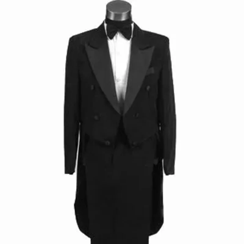 Trajes de hombre de 4 piezas (chaqueta + pantalones T + pajarita + cinturón) trajes de frac Blazers para hombre traje de esmoquin para novio de boda y graduación