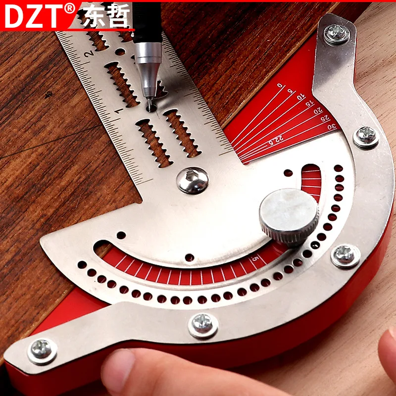 

Woodworking Angle & Edge Ruler - Metre English Measuring Tool Straight Ruler for Woodworkers