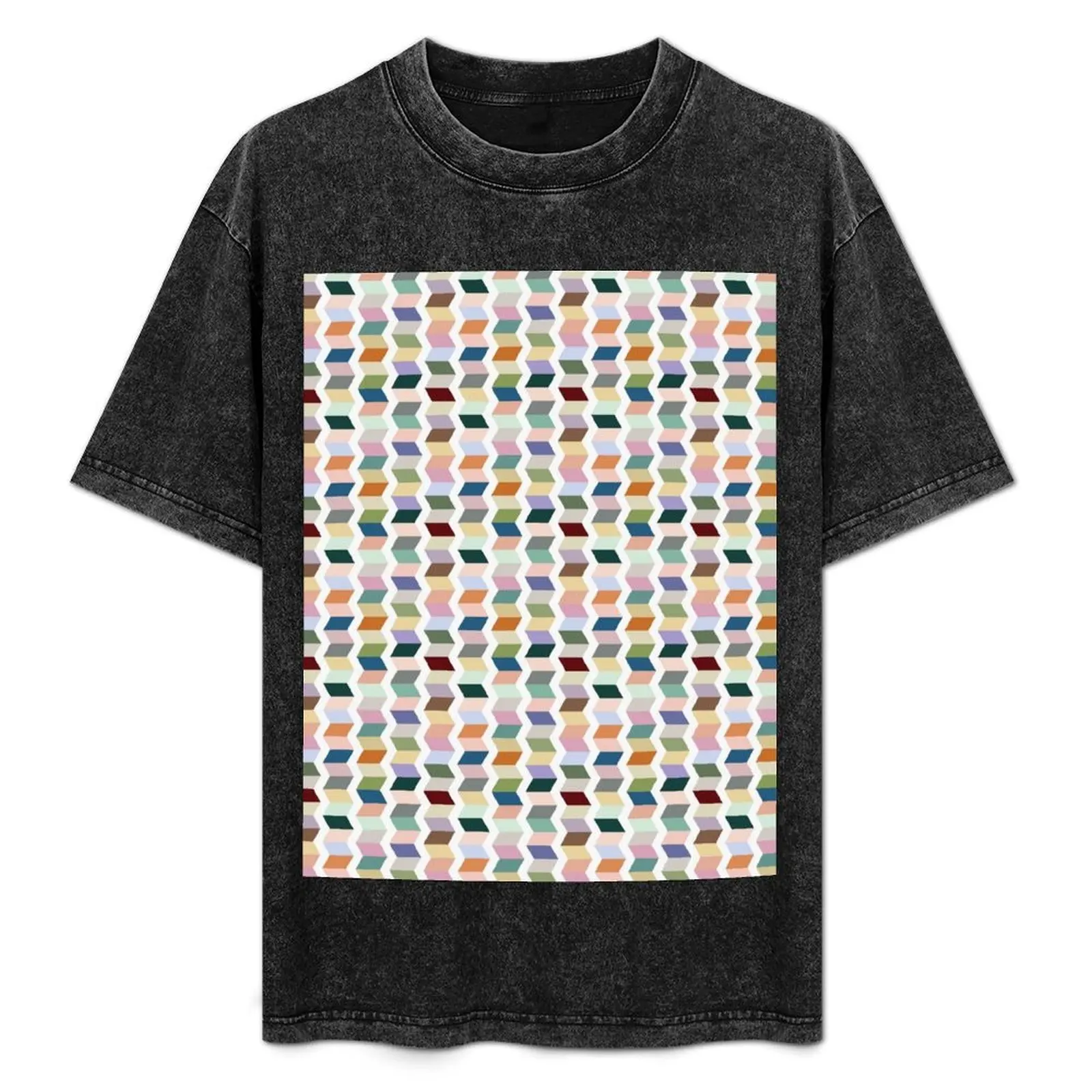 

Chevron Stripes - Stained Glass T-Shirt cute tops korean fashion cotton t shirt men