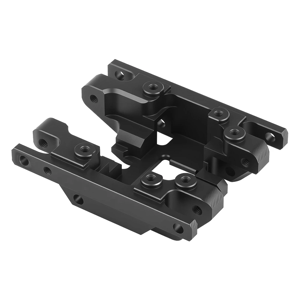 BDX RC سبائك الألومنيوم لوحة التزلج نقل جبل علبة التروس قاعدة مركز الإطار هدفين القفز حتى ل TRX4M 1/18 RC قطع غيار السيارات الزاحفة