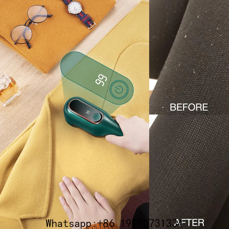 Lint Remover Rechargeable Clothes Fuzz Pellet Trimmer Machine  LED Display Portable Charge Fabric Shaver Remover Fluff Remover