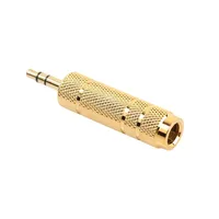 Male to 3.5MM Female Jack Plug Audio Headset Microphone Guitar Recording Adapter 6.5 3.5 Converter Aux Cable Gold Plated