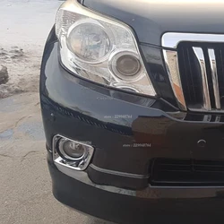 For Toyota Prado J150 J 150 2010 2011 2012 2013 Chrome Car Front Fog Light Cover Trim Head Foglight Lamp Frame Car Styling