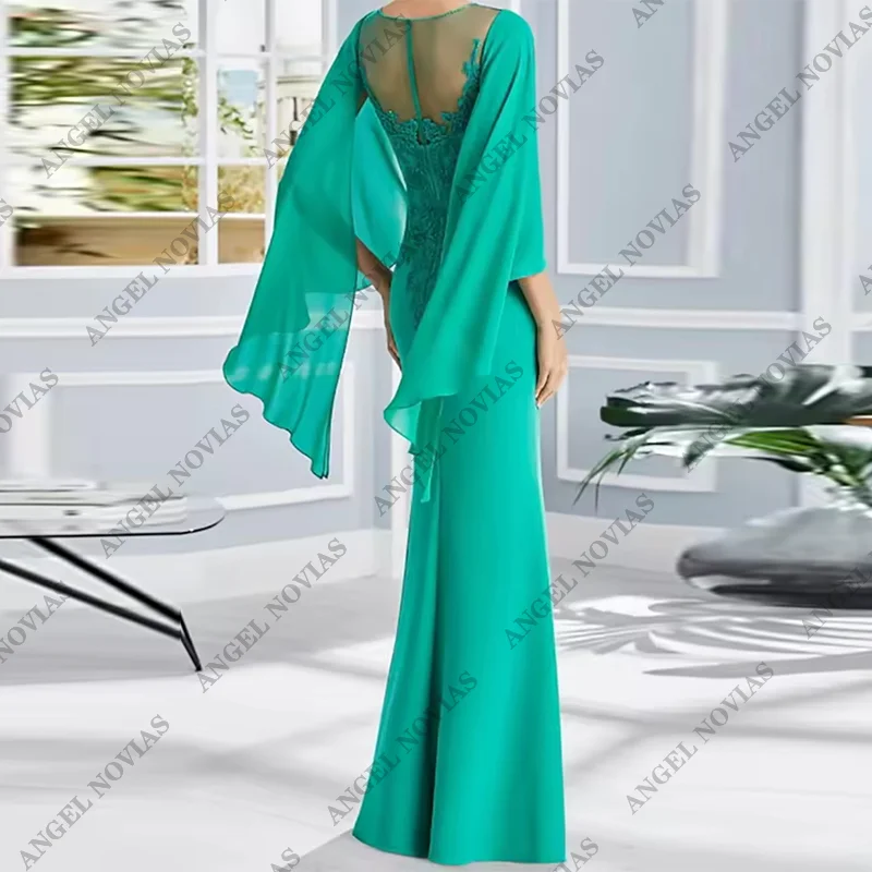 Customized Long Mermaid Green Mother of the Bride Dresses for Wedding Party Dress vestidos de fiesta elegantes 2024