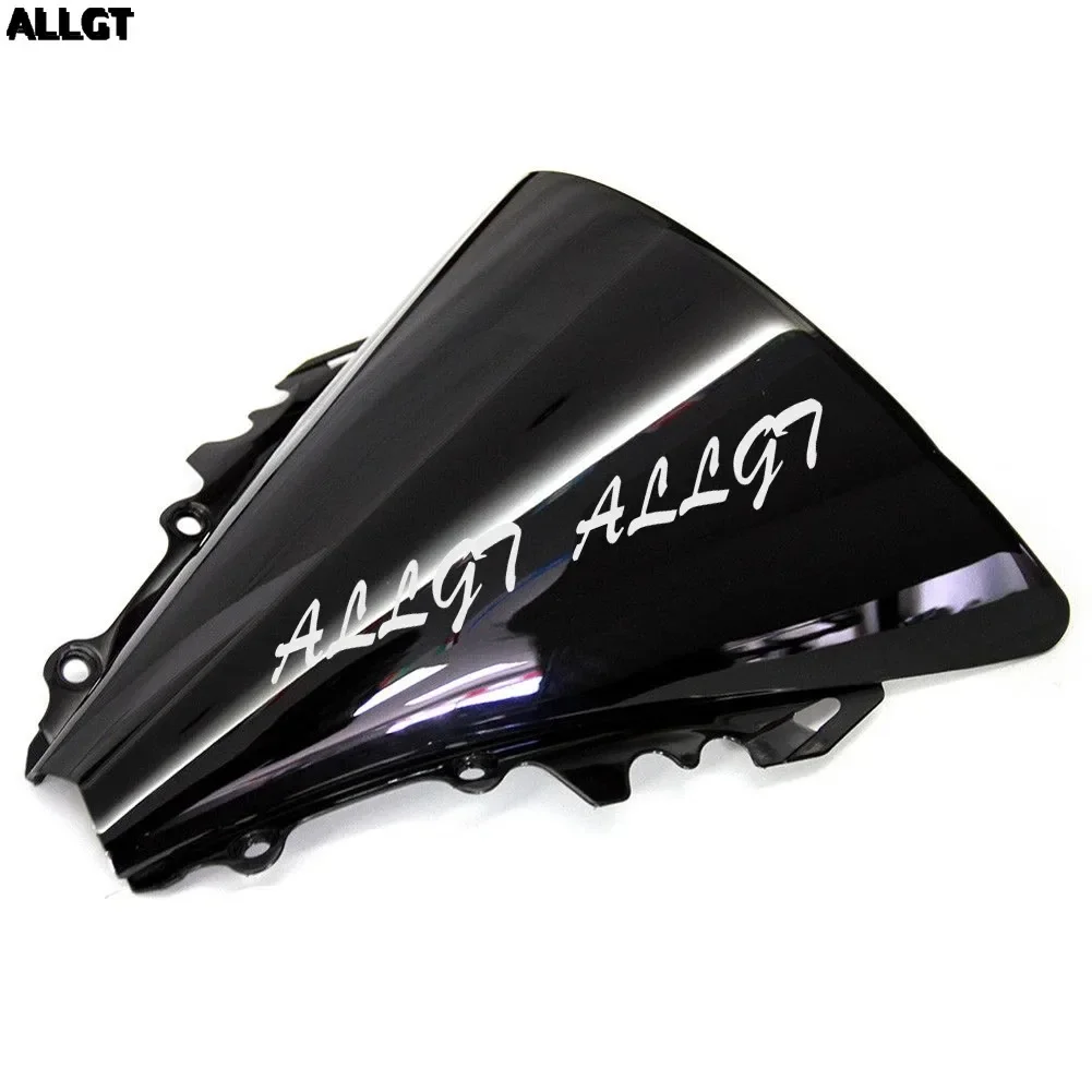 ALLGT New Black Smoke Windscreen Windshield Fit For Yamaha YZF R6 2006 2007 image 5