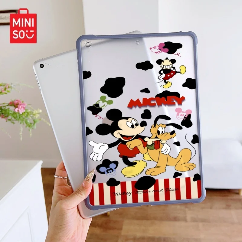 

Miniso DisneyPattern purpleTransparent ipad case,suitable for ipad Pro 6/M4,Air3/5,Mini6,ipad 6/10,8.3/9.7/10.5/12.9/10.9/11inch