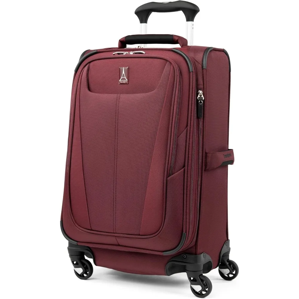 

5 soft edged expandable hand luggage with swivel wheels, lightweight, 21 inches