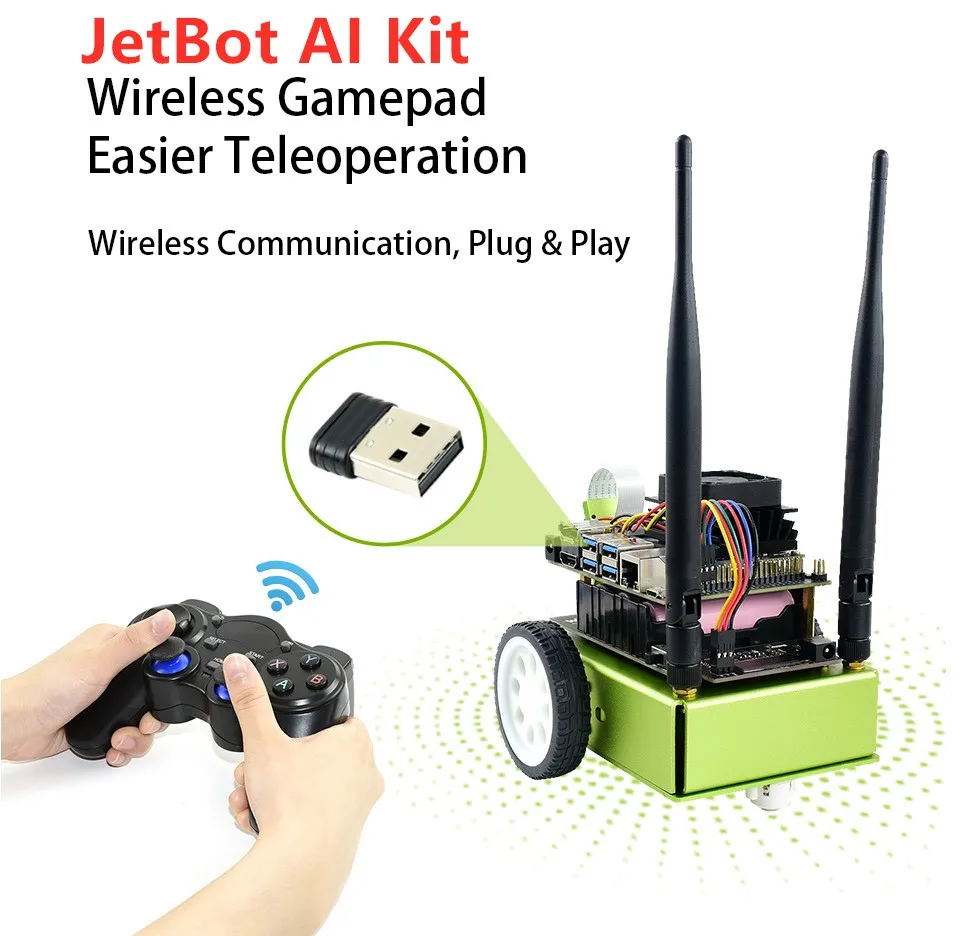 Waveshare JetBot AI Kit / JetRacer AI Kit  OFFICIAL Partner AI Smart Robot Based on Jetson Nano