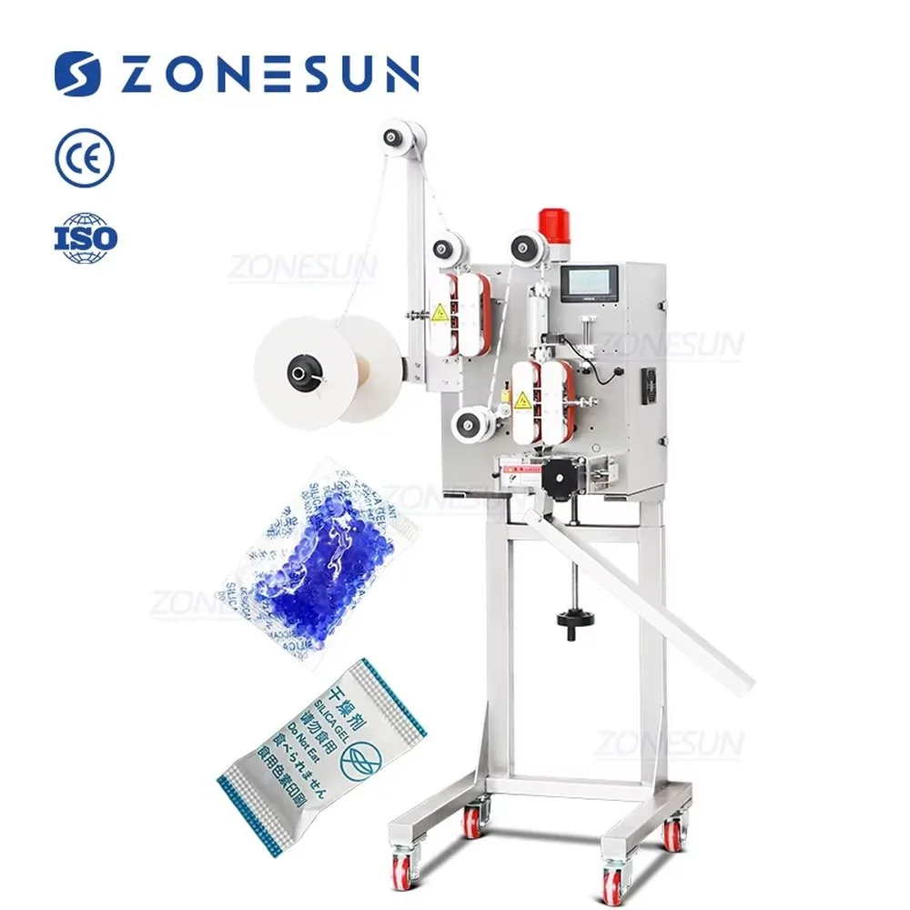ZONESUN ZS-PD1 Automatic High Speed Desiccant Pouch Inserter Dispensing Machine for Food Bag Deoxidizer Dryer
