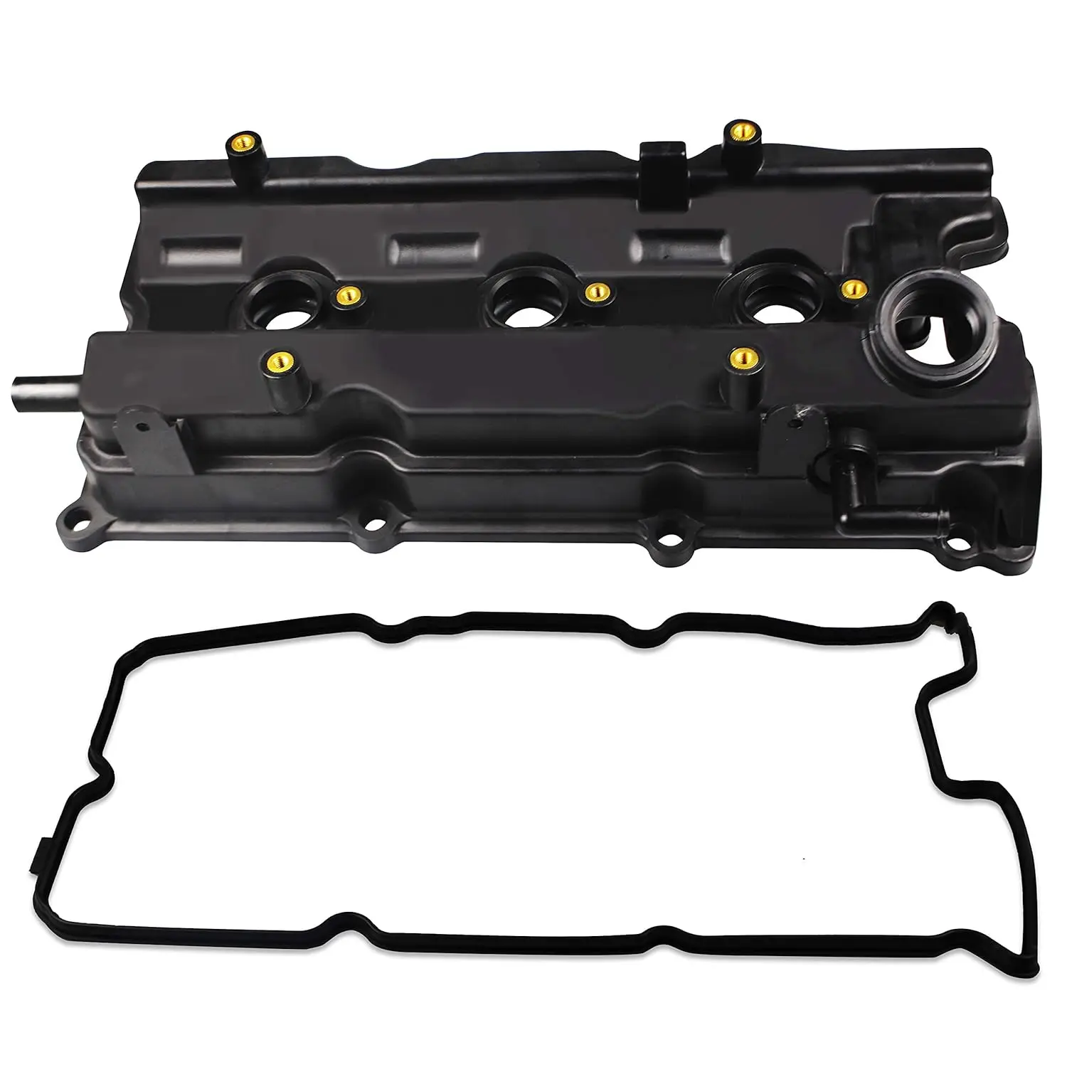 13264-8J113 Valve Cover w/Gasket & Spark Plug Tube Seals Fits Front/Left Bank of 3.5L Engine for Infiniti I35 2002-2004 #264-985