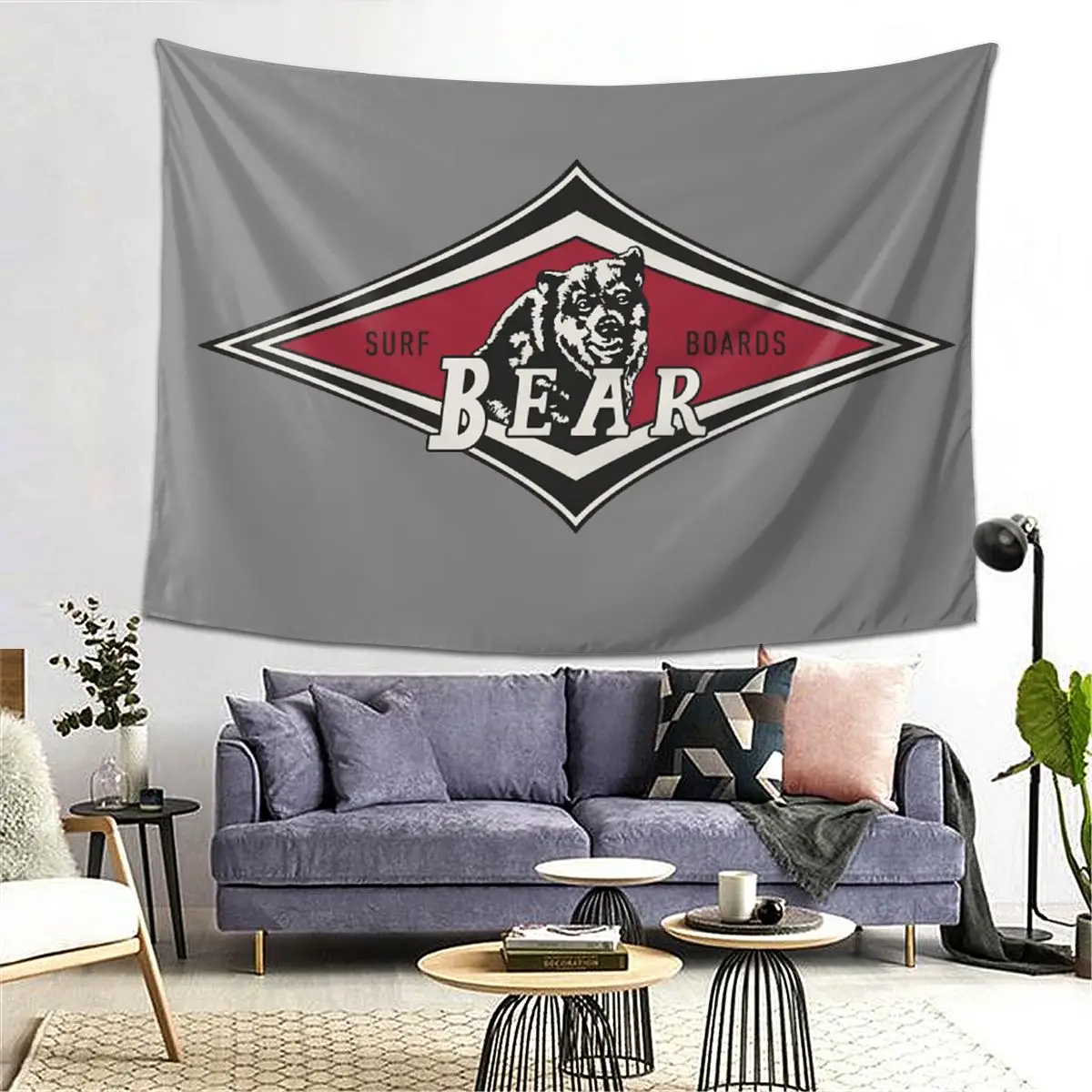 

Винтажный медведь для серфинга, большая среда, культовая доска для серфинга, логотип для серфинга, гобелен, декор, художественные эстетические гобелены, домашняя настенная ткань, настенная подвеска