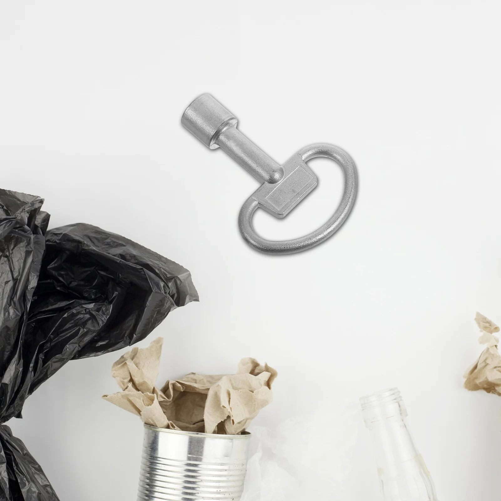 

Metal Triangular Socket Spanner Key for Outdoor Garbage Bins Community Trash Cans Reusable Security Enhancing