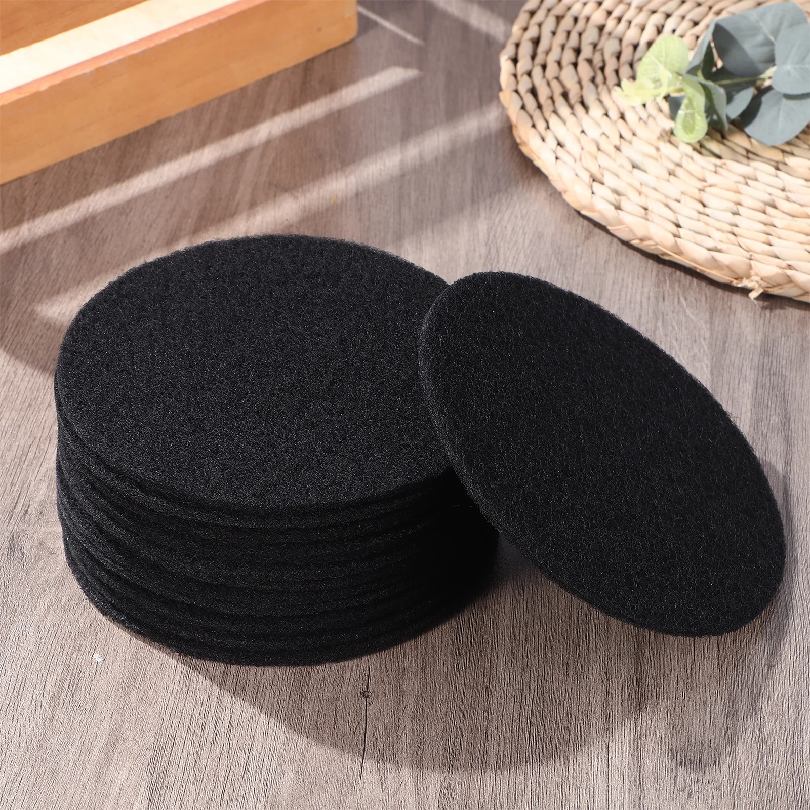 12 قطعة مرشحات بن الفحم سلة المهملات مزيل الروائح الكريهة إسفنجة مرشحة منصات للقمامة سلة النفايات تنقية المنزل مكتب فندق استخدام #2