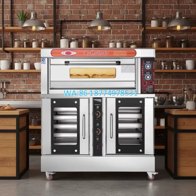 Wmwmnu for Combination Oven Professional 1 Deck 2 Trays 10 Tray Proofer Restaurant Commercial Baking Equipment Corn Digital