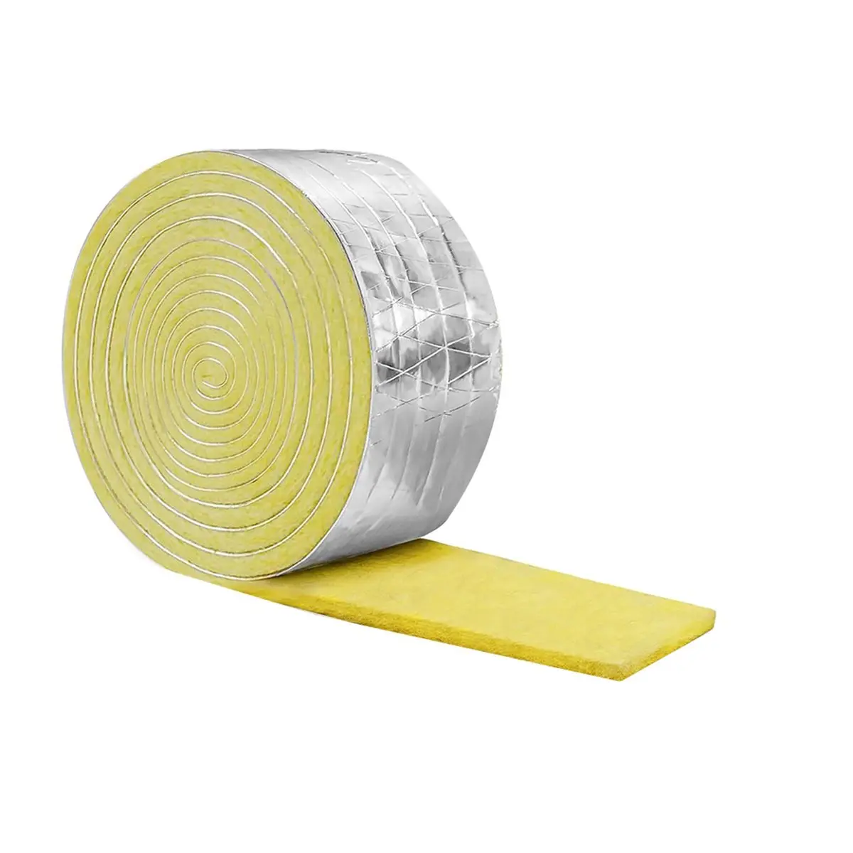 2026 NEW 32.8 FTx 3 in Foiled Back Fiberglass Pipe Insulation Wrap,Pipe Insulation Foam Wrap Tape Water Pipe Insulation Wrap