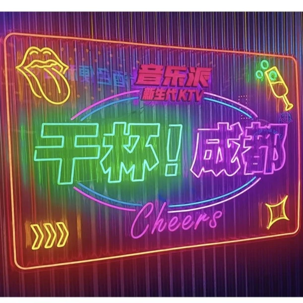 Custom Neon Sign Name Neon Sign LED Light Wall Decor city commercial street KTV BAR