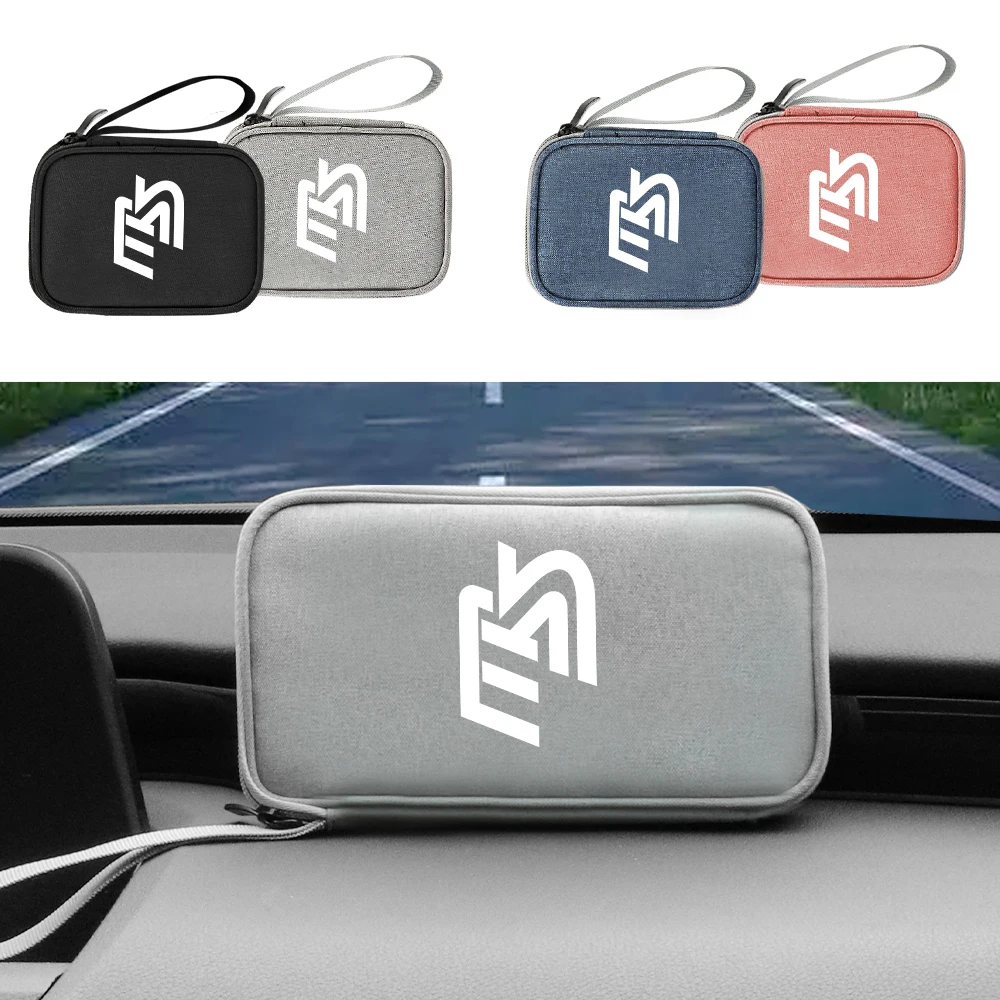 Auto Innenraum Aufbewahrung tasche Kopfhörer Daten Kabel Karte Schlüssel Veranstalter Fall für Mazda MS 6 5 gg GJ CX5 CX30 CX3 MX5 Axela CX-8 CX-3