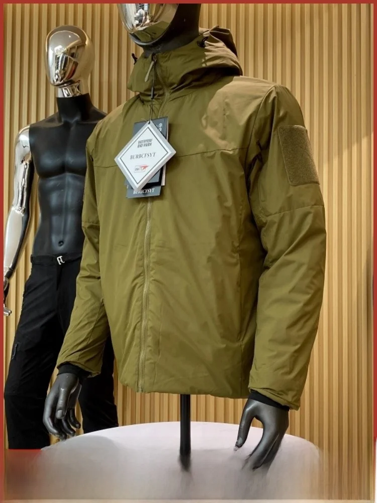 

Lightweight Breathable Men's Cotton Jaet Outdoor Functional Windproof Water Resistant Warmth Retention Autumn Winter Coat