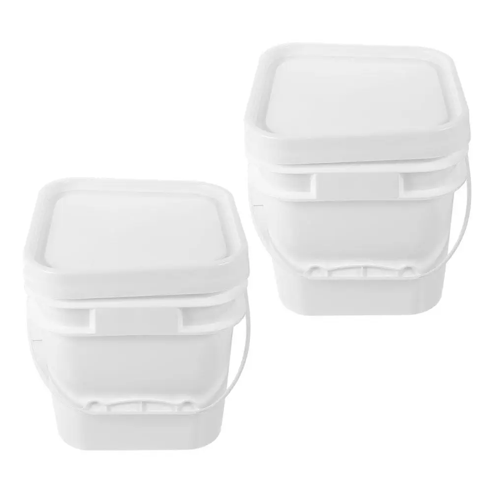 

2 шт. Легкие многоразовые крышки для ведер для хранения краски с широким горлышком для удобного наливания, для художественных работ, из полипропилена