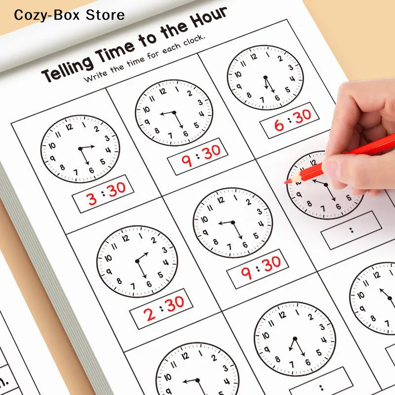[ZY]Workbook On Learning Time Concepts With Reading And Math Practice Sheets For Home And Kindergarten Activities[ZY]