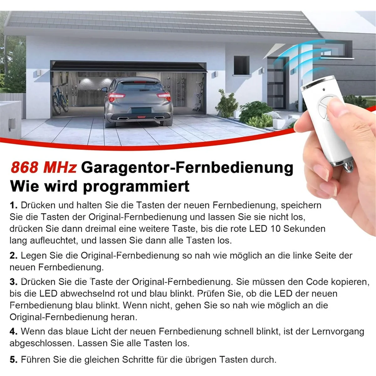 868 Mhz Garage Door…