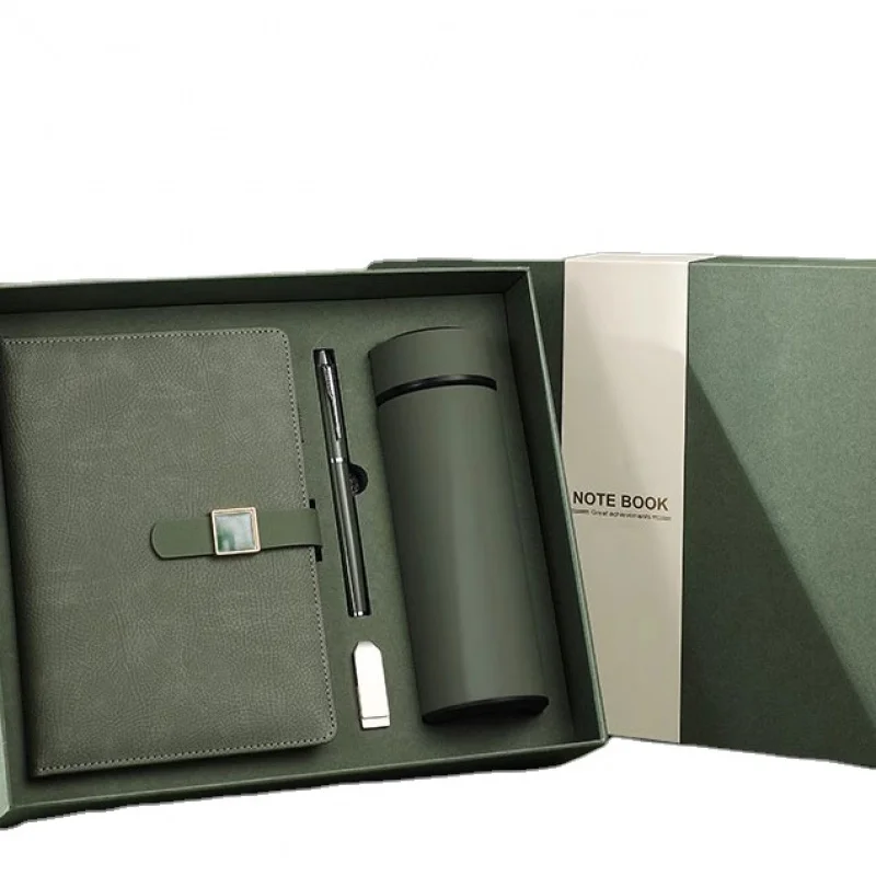 

2025customized.Hot selling Promotional Notebook and Cup and USB Set Corporate meeting and School with Custom set