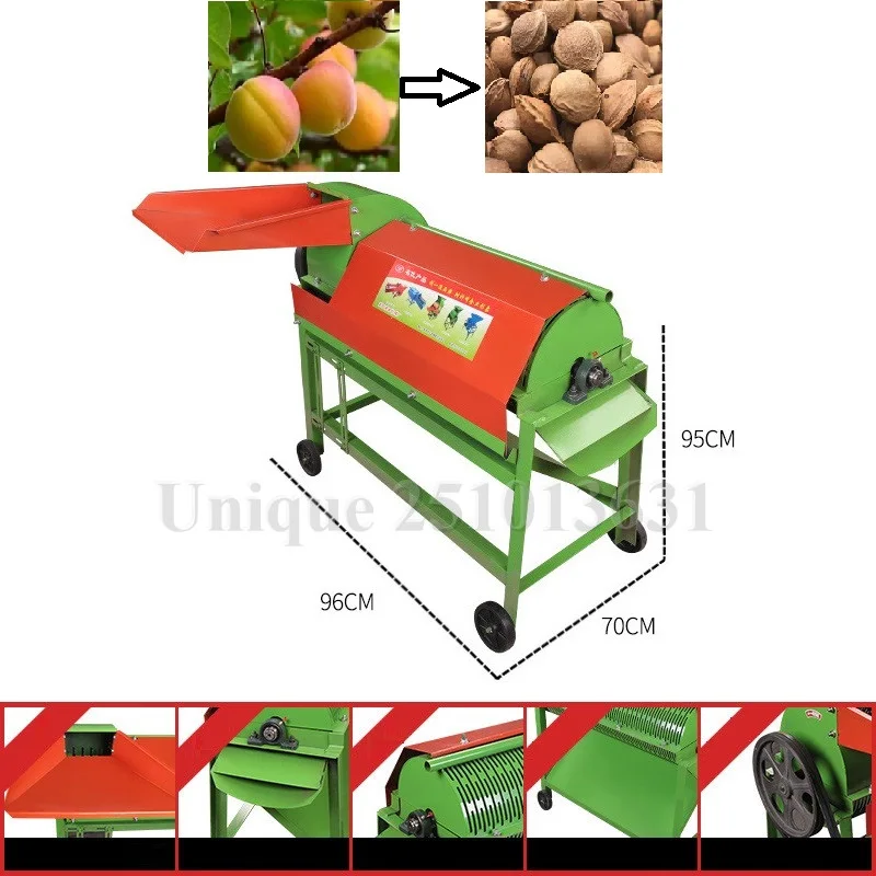 

Commercial Stainless Steel Almond Nut Breaking Cracking Machine Walnut Sheller Peeler