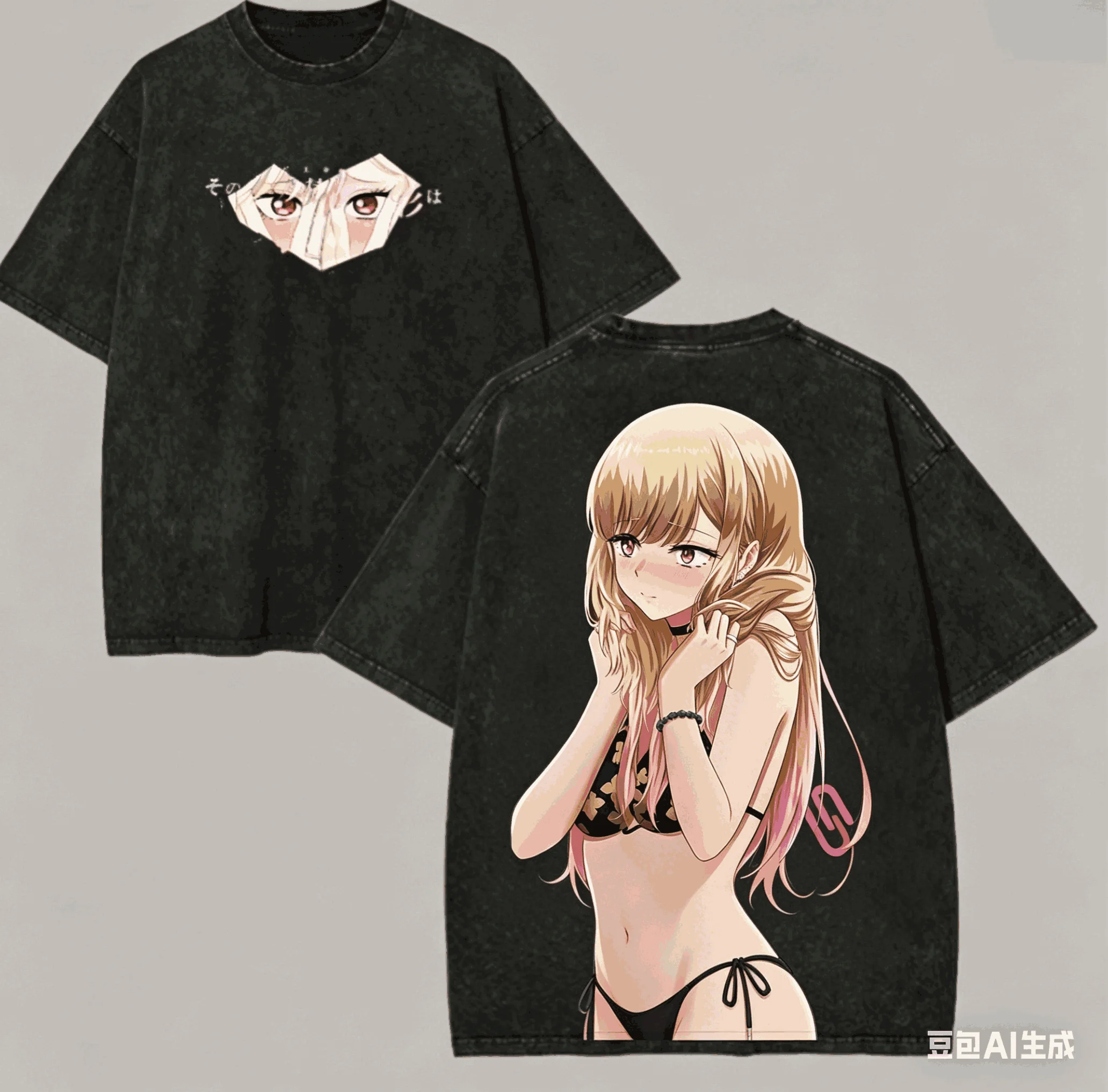 My Dress-Up Darling Washed T-shirt 2026 New Model personality Clothes shirt Year round clothing Retro Fashion Vintage Couples