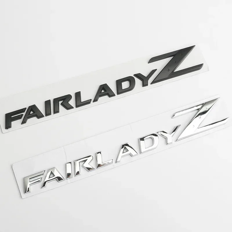 3D Letters Fairlady Z Logo Rear Boot Trunk Emblem Badge for Nissan Nismo 350Z 370Z Z33 GTR Side Fender Car Sticker Decals