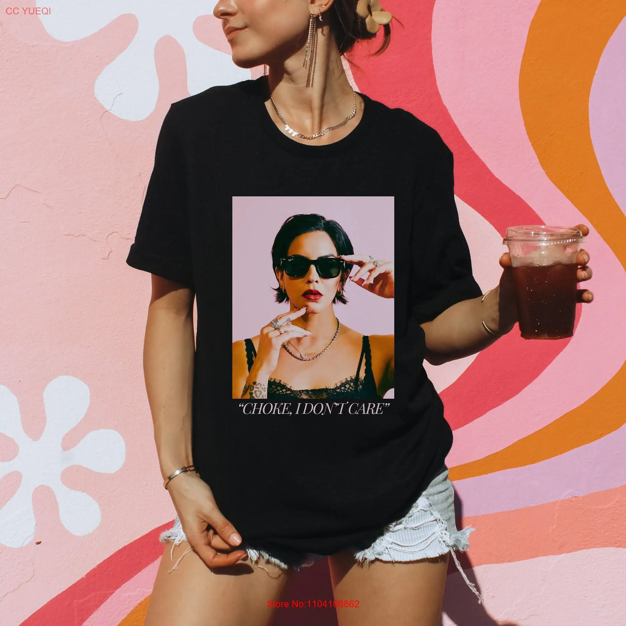 Футболка из тяжелого хлопка с длинным или коротким рукавом и принтом «Кэти малуни вандердор»