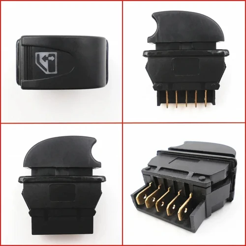 Imagen 2 del producto Icono de flecha Universal con luces, elevador de vidrio modificado eléctrico para coche, interruptor de ventana eléctrica, botón de Control de elevación, 1 Uds.