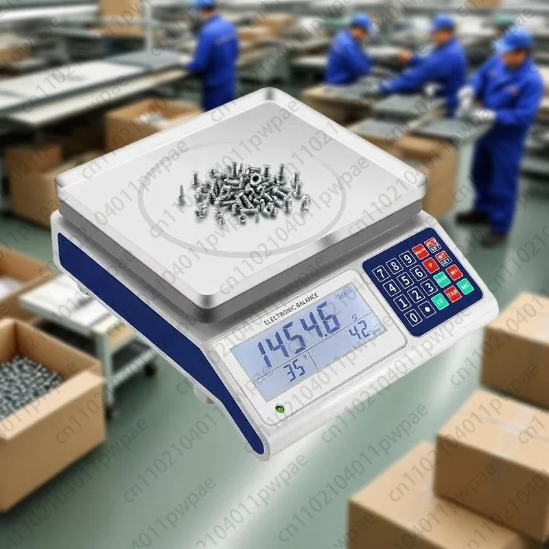 15kg 0.1g High Precision Digital Counting Scale Desktop Weighing Scale With Weight Memory  For Industrial Use
