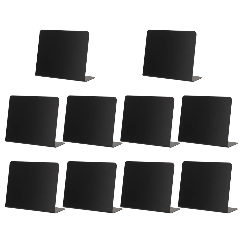 

10 Pcs Decor Food Sign Black Message Blackboards Chalkboards for Menu Price Restaurant Mini Multifunctional