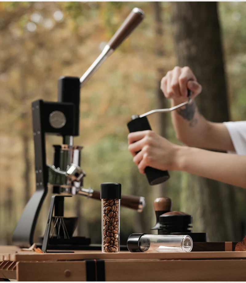 MHW-3BOMBER Coffee Bean Cellars Tubes Single Dose Coffee Bean Storage with 8 Tubes with Exhaust Valve Shelf & Funnel Cafe Tools