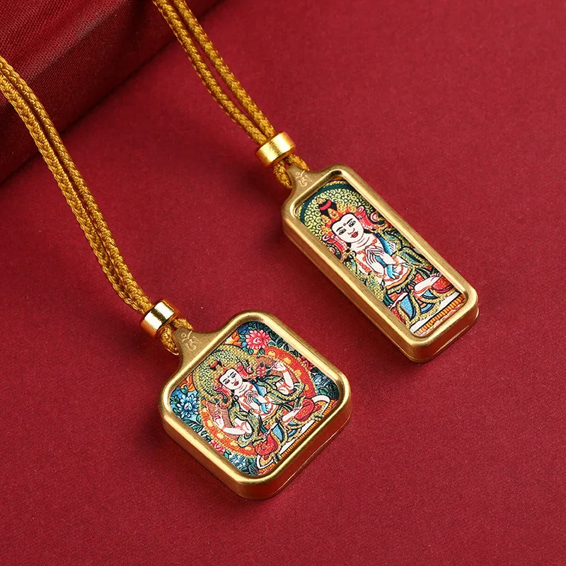 colgante-de-buda-amarillo-nuevo-colgante-de-thangka-tibetano-de-acero-de-titanio-diseno-original-cadena-de-aleacion