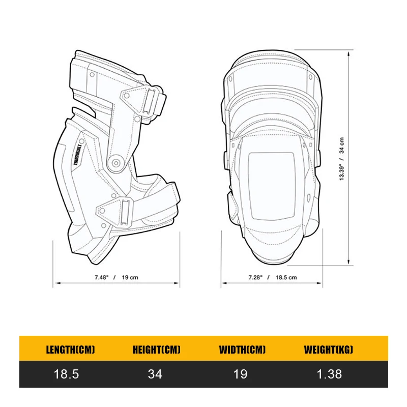 TOUGHBUILT TB-KP-G3 GelFit™ Fanatic - Thigh Support Stabilization Knee Pads Protection Kneeprotection Power Tool Accessories