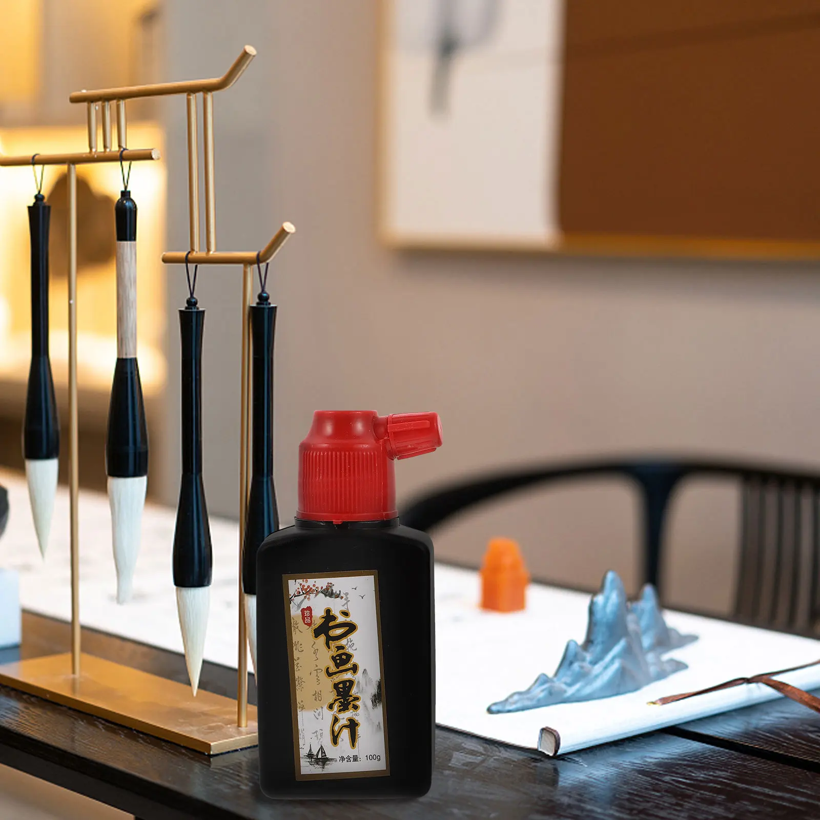 6Pcs Chinese Calligraphy Ink for Beginners and Professionals Natural Ingredients Fade Resistant Versatile Use Painting Card