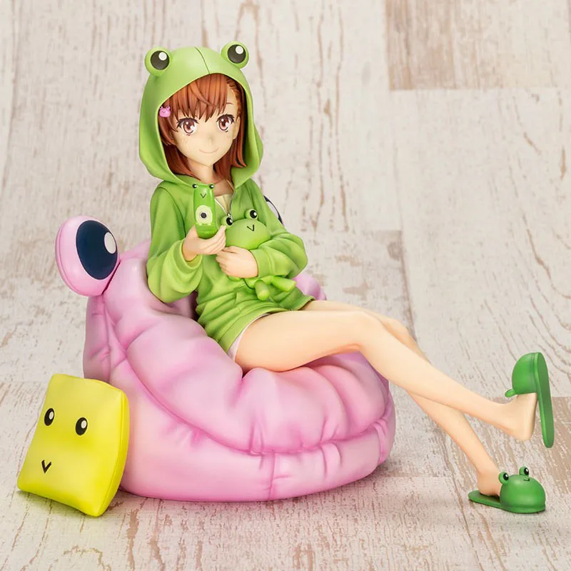 A Certain Magical Index Mikoto Misaka Gekota Covered Ver. 1/7 Scale PVC Action Figure Anime Figure Model Toys Doll Gift