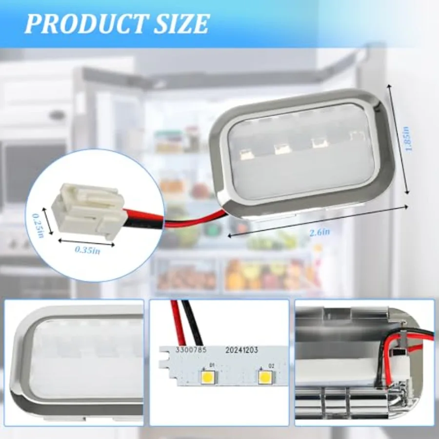 4PK-W11683242 LED Light Module Fits for Whirlpool Kitchenaid JennAir Refrigerator Parts Replacement LED Light Module Replaces W