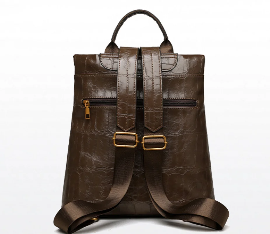 2026 New Fashion Luxury High Quality Leather Travel Backpacks Women's Large Capacity Shoulder Bags Totes Notebook School Bag sac