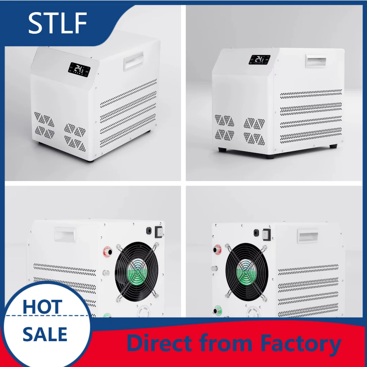 STLFPortable Durable 0.3HP Ice Bath Chiller Equipment Ice Bath Water Chiller Machine for Indoor or Outdoor Use
