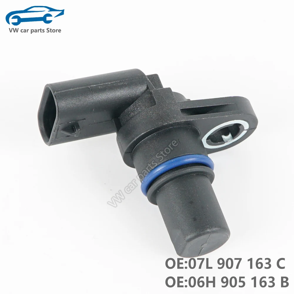 Sensor de posición del árbol de levas del motor 07L905163C, 3 pines, para Audi A4L, A6L, A5, A7, Q3, VW, Golf GT, Passat, CC, Yeti, Sciricco, Sharan